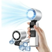 KAMIDA New  style icy hurricane Handheld fan, 100 speed Violent Handheld fan, Mini portable folding small fan For Outdoors, Travel, Home, Desk