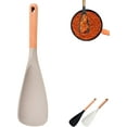 thumbnail image 1 of New Icefavor Spatula Spoon, BPA-FREE Multifunction Spatula Cooking Spoon for Mixing, Scoop, and Scrape, Heat-Resistant with Wooden Handle, Easy to Clean Kitchen Utensil (Khaki, S), 1 of 8