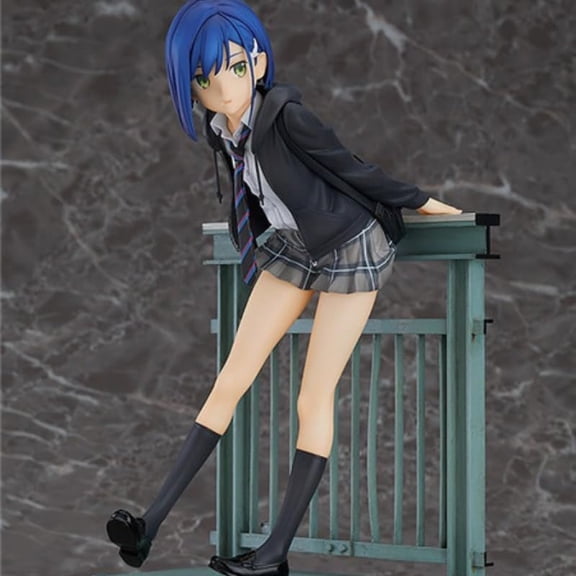 New Ichigo Figure, Hand Grab Railing Ichigo Anime Figures 22cm/8.7inch Handmade PVC Cartoon Manga Game Character Model Statue Collectible Craft Gift