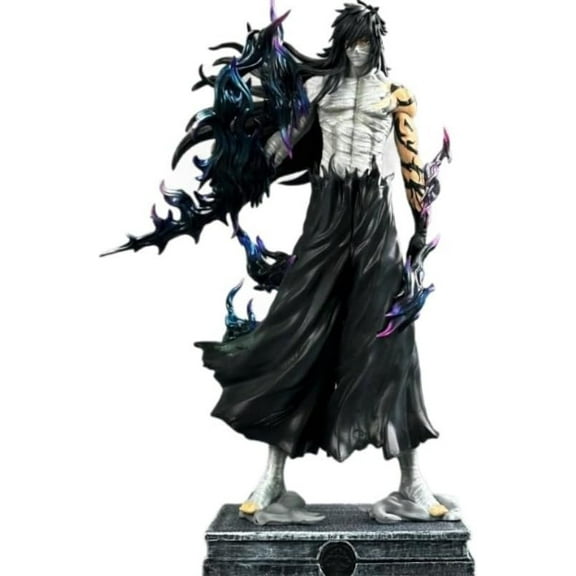 New Ichigo Kurosaki Figure, Standing Ichigo Kurosaki Anime Figures 33cm/12.9inch Handmade PVC Game Character Model Decoration Craft Gift