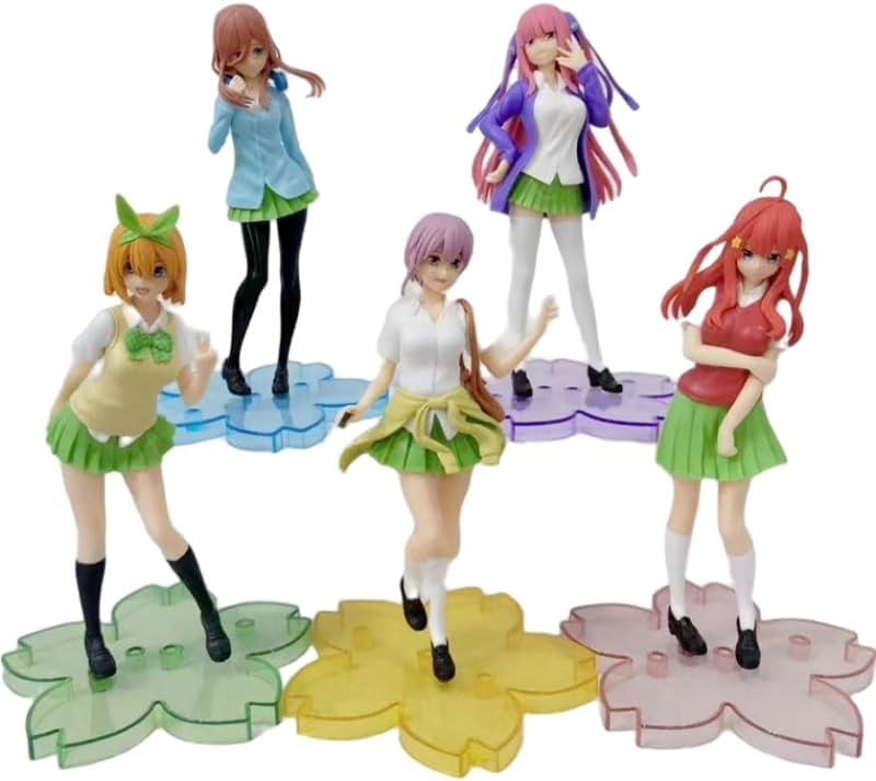 New Ichika, Nino, Miku, Yotsuba, Itsuki Figure, 5pieces Action Figure 18cm/7.1inch Handmade Anime Character Model Statue Collectible Craft Gift