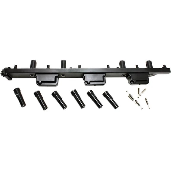 New Ignition Coil Compatible With Jeep Cherokee Sport 6 Cyl 4.0L Wrangler Unlimited 6 Cyl 4.0L Wrangler X 6 Cyl 4.0L 2000-2006 By 26345 48662 50056 250056 368038 521654 9212040