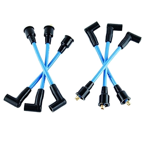 New Spark Plug Wire Set 9 Inch Compatible with 1976-1988 Mercury 150 175 200HP 6-Cyl 2.0L 2.4L V6 2-Stroke Outboard Without CDMS Cross Flow Chrome Bore 2-Cyl 40HP 150HP 175HP