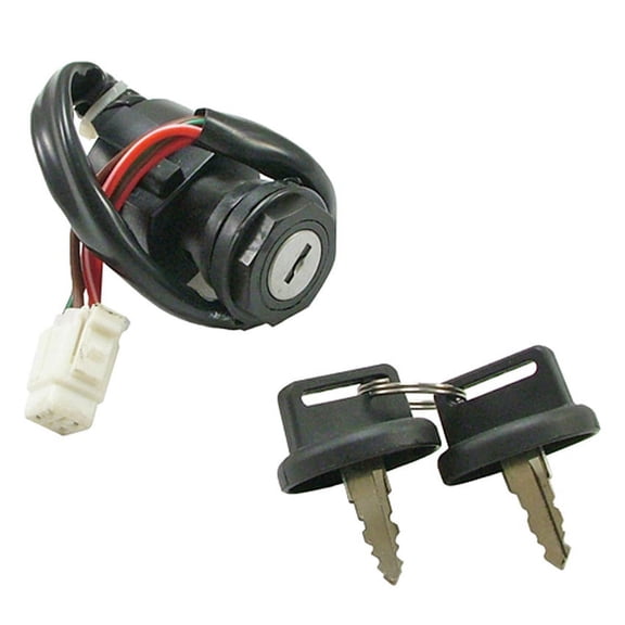OEM Grade Ignition Switch with Keys Compatible with 2004-2013 Yamaha YFZ450 Grizzly 450 Kodiak 400 450 Wolverine 450 2003-2014 401cc Replaces 5ND-82510-00-00 5TG-82510-00-00