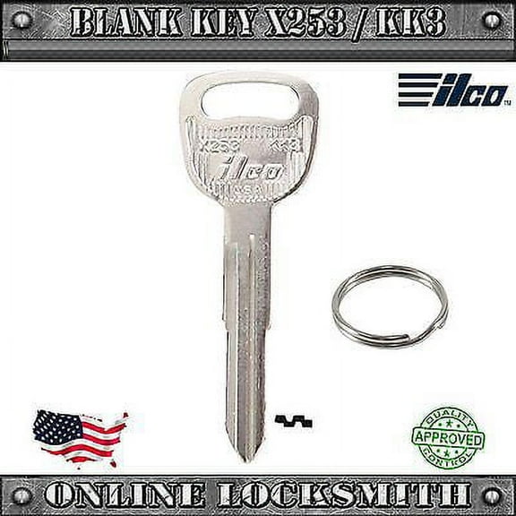 New Ilco Key For Kia Rio / Kia Sedona / Kia Sephia - Blank KK3 / X253