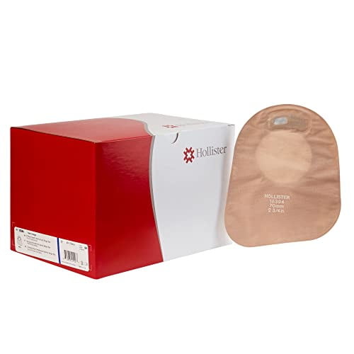 New Image Closed End 7"L 2pc System Ostomy Pouch 2.25" Flange 18393, 60 Ct