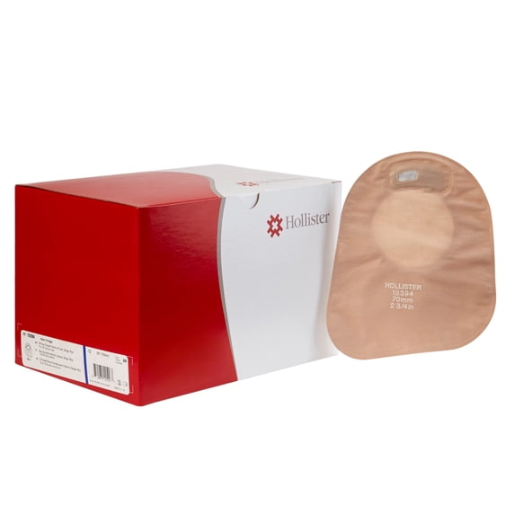 New Image Closed End 7"L 2pc System Ostomy Pouch 2.75" Flange 18394, 60 Ct