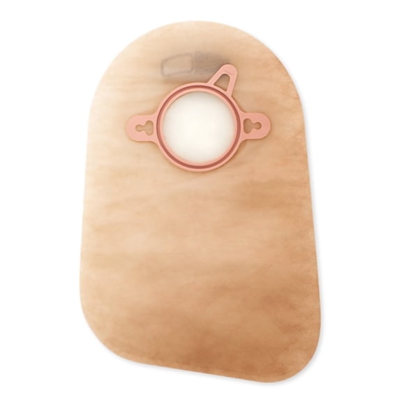 Hollister New Image 2-Piece Closed Ostomy Pouch 18362, 9" Length, Ultra-Clear, 1-3/4” Opening, AF300 Filter, Green Color Match, 60 Count