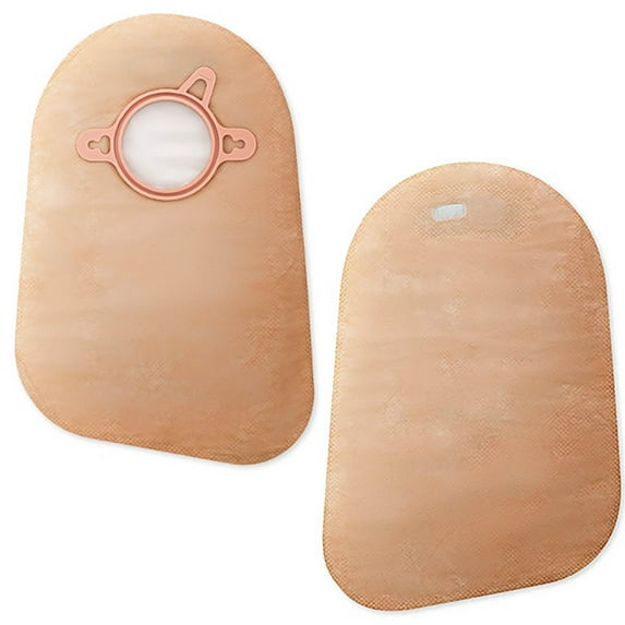 New Image Closed End 9"L 2pc System Ostomy Pouch 2.25" Flange 18323, 30 Ct