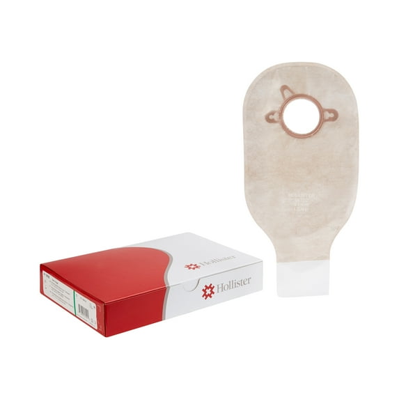 New Image Drainable 12"L 2pc System Colostomy Pouch 1.75" Flange 18102, 10 Ct