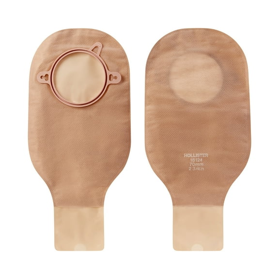 New Image Drainable 12"L 2pc System Colostomy Pouch 12 Inch Length 18124, 10 Ct