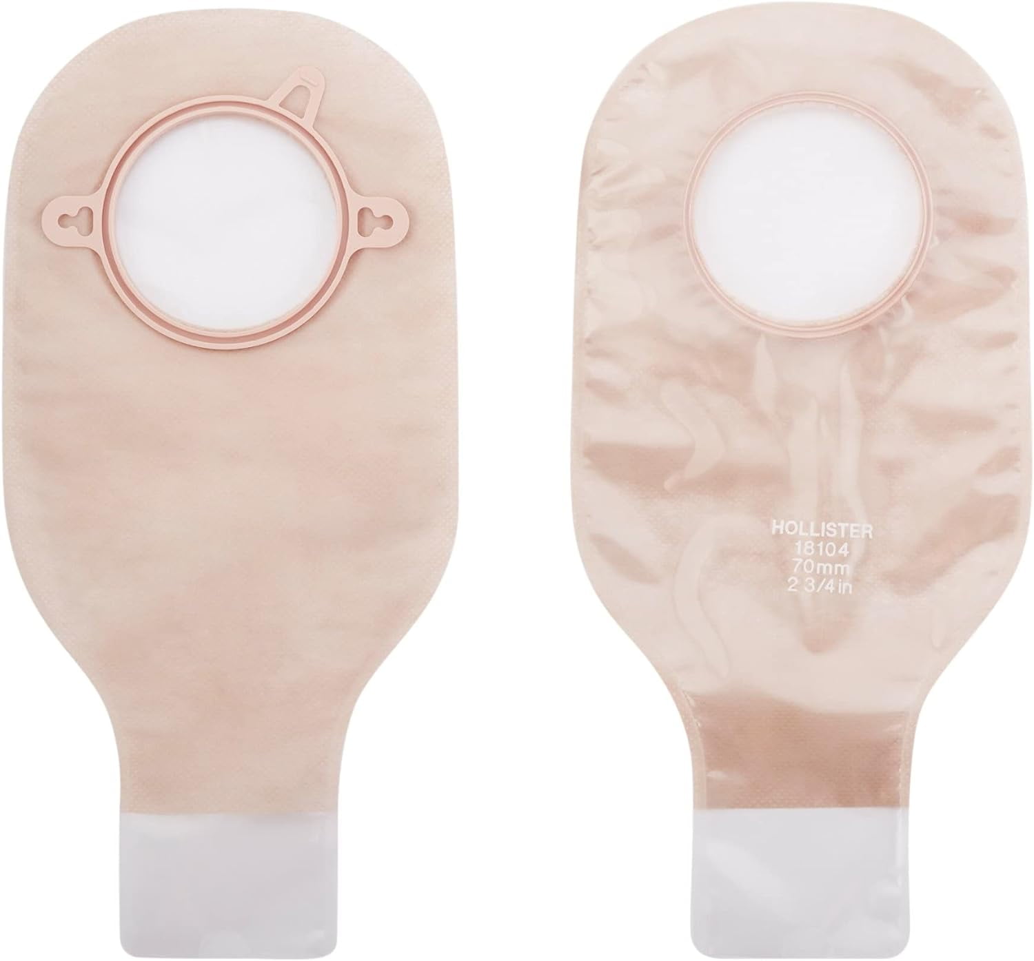 New Image Drainable 12"L 2pc System Colostomy Pouch 2.75" Flange 18104, 10 Ct