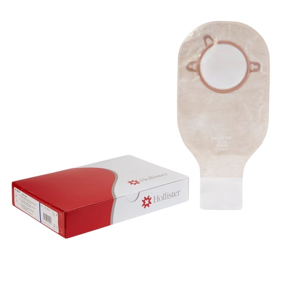 New Image Drainable 12"L 2pc System Ostomy Pouch 2.75" Flange 18174, 10 Ct