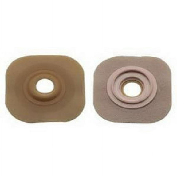 New Image Flextend Ostomy Barrier, Pre-Cut, Extended Wear, Without Tape, 44 mm Flange, Green Code, 1 Inch Opening, 5 Count