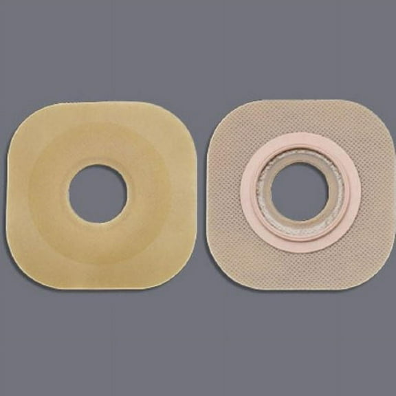 New Image Flextend Ostomy Barrier, Pre-Cut, Extended Wear, Without Tape, 57 mm Flange, Red Code, 1-3/8 Inch Opening, 5 Count