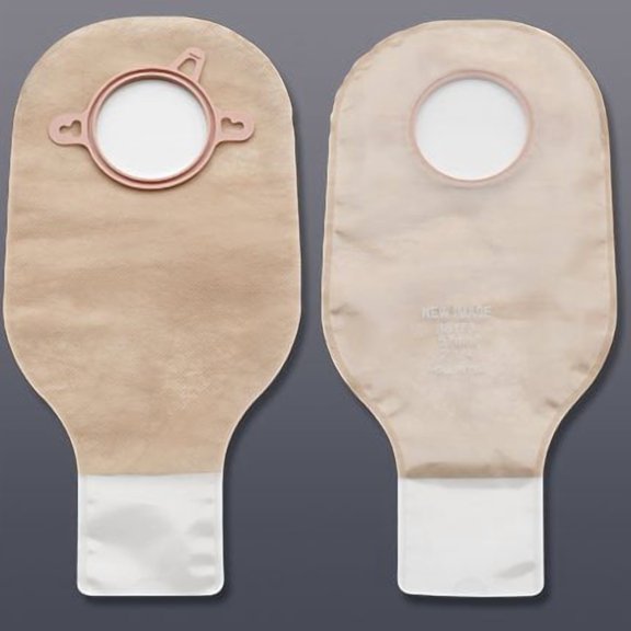 New Image Ostomy Pouch Two-Piece System 12 Inch Length 1-3/4 Stoma Drainable, 18172 - BOX OF 10