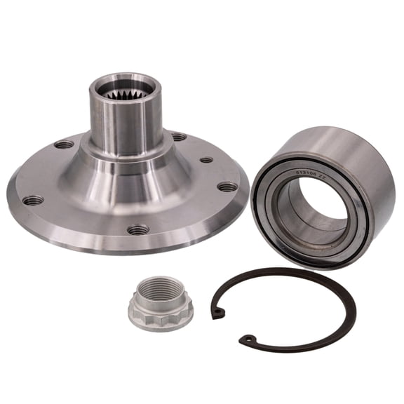 OEM Grade Rear Spindle Hub Assembly Compatible with 2008-2013 Bmw 128I RWD 5-Lug ABS Pre-Assembled 512427 HA590427 33416762317 Direct Fit Bolt-On Sealed Bearing Left or Right