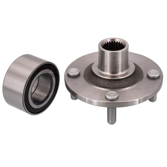 OEM Grade Rear Spindle Hub Assembly Compatible with 1995-2000 Ford Contour 1995-2000 Mercury Mystique 1999-2002 Mercury Cougar FWD 4-Lug No ABS Pre-Assembled 512107 512107 F5RZ1104A