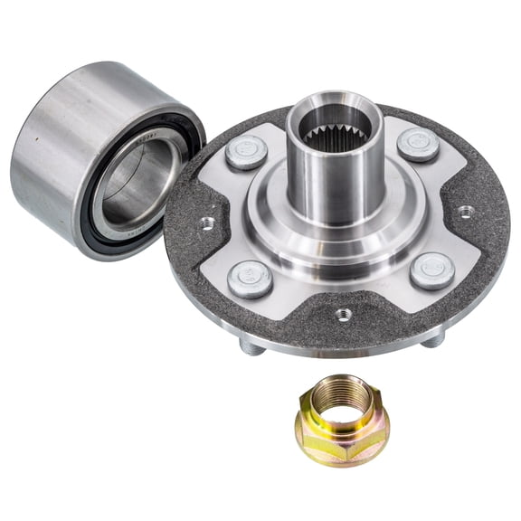 OEM Grade Rear Spindle Hub Assembly Compatible with 2007-2008 Honda Fit 2010-2014 Honda Insight FWD 4-Lug ABS Pre-Assembled 512323 HA590216 42200-SAA-G01 Direct Fit Bolt-On Replacement