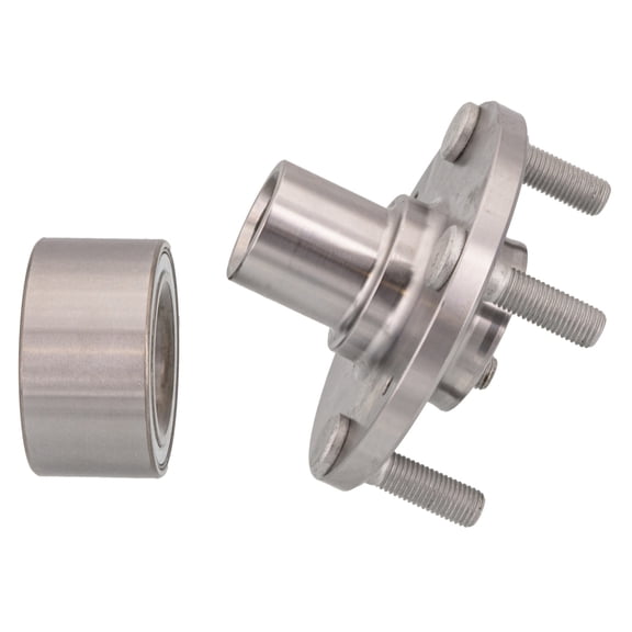 OEM Grade Rear Spindle Hub Assembly Compatible with 2000-2010 Hyundai Accent 2006-2011 Kia Rio5 2006-2011 Kia Rio FWD 4-Lug ABS Pre-Assembled 512195 512195 52730-1G100 Direct Fit