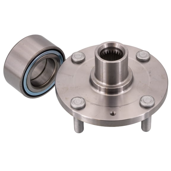 OEM Grade Rear Spindle Hub Assembly Compatible with 2003-2009 Kia Spectra 2005-2009 Kia Spectra5 FWD 4-Lug ABS Pre-Assembled 512195 512195 52730-2F000 Direct Fit Bolt-On Sealed Bearing