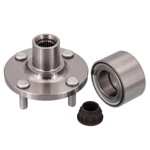 Rear Spindle Hub Assembly Compatible with 2001-2003 Toyota Prius FWD 4-Lug No ABS Pre-Assembled Direct Bolt-On 512217 HA590064 42450-47010 Sealed Bearing Left or Right Side Replacement
