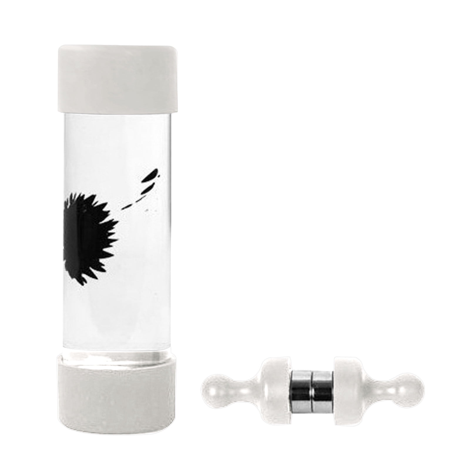 New & Improved Black Colored Ferrofluid Display With Two Small 1ml
