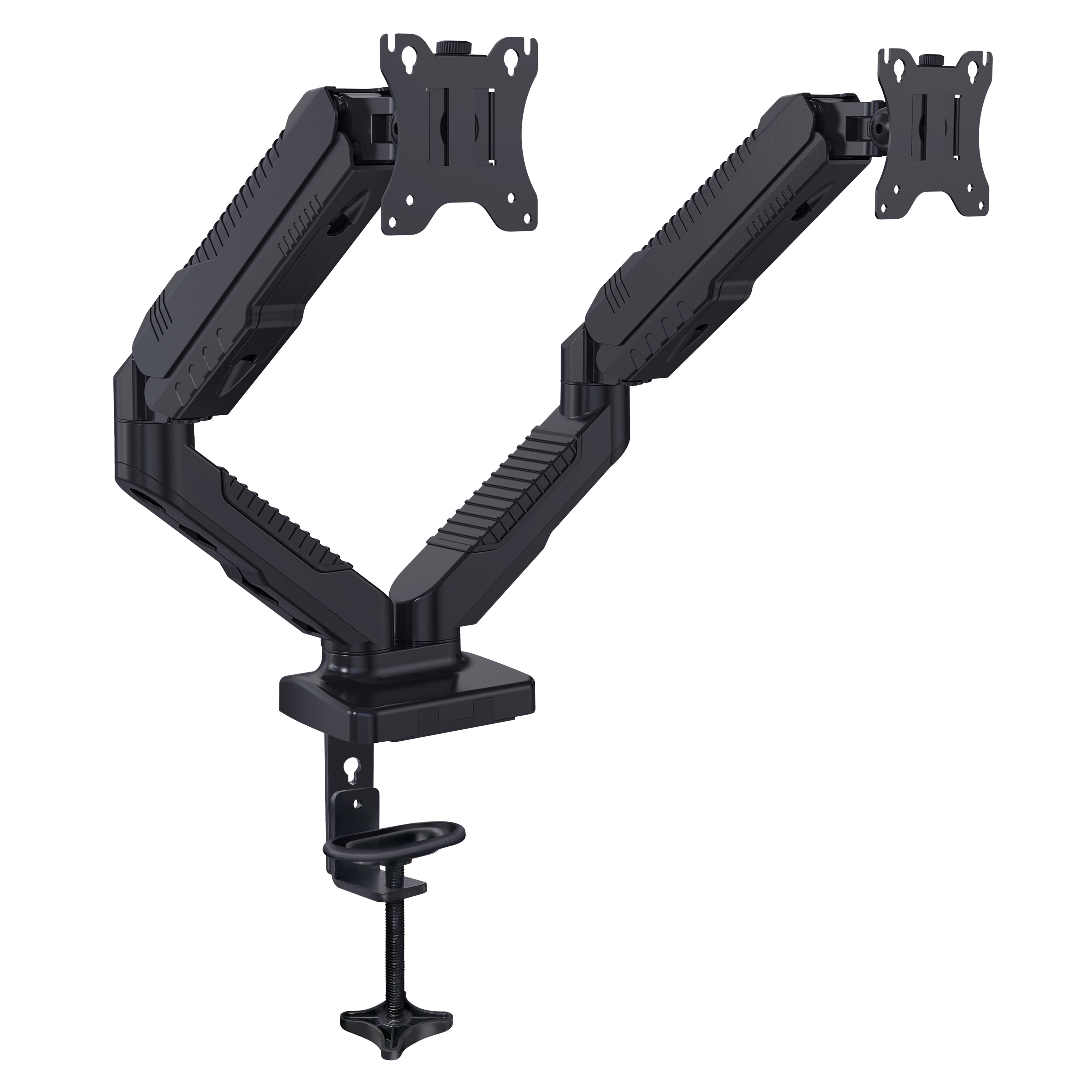 Dual Screen Clamp Grommet Monitor Stand