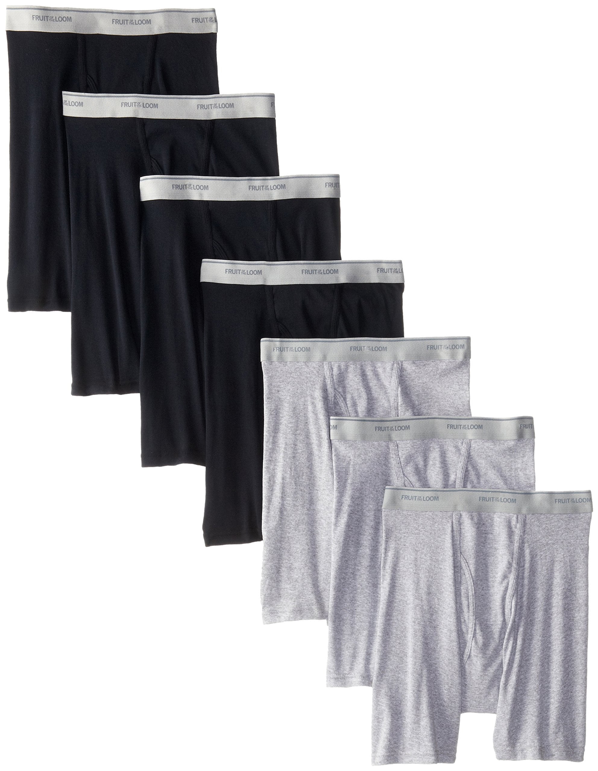 Men's Super Value Blue and Grey Boxer Briefs, 7 Pack - Walmart.com