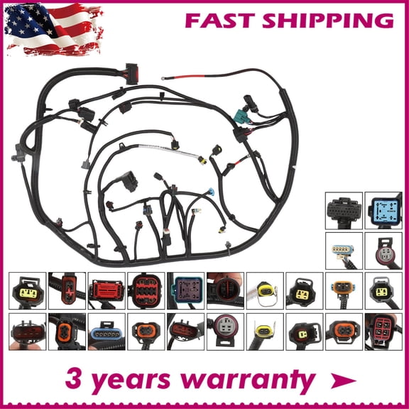 New In Box 4C3Z-12B637-CA Engine Wiring Harness For 2004 Super Duty Ford 6.0L