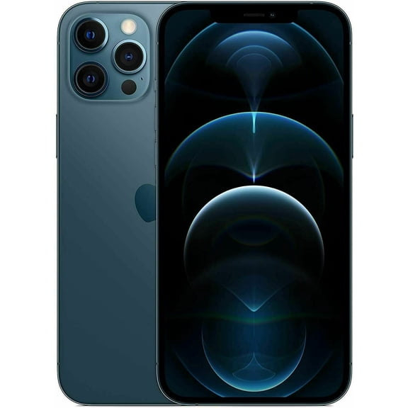 Restored New In Box Apple iPhone 12 Pro Max 128GB Pacific Blue (CDMA+GSM) Factory Unlocked.