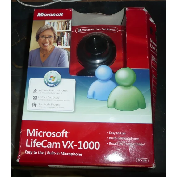 New In Box Microsoft Lifecam Vx-1000 Usb Webcam Camera