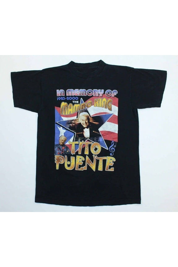 New In Memory Of Latin Jazz Legend Inspired Mambo King Graphic Shirt Black Unisex S-3XL