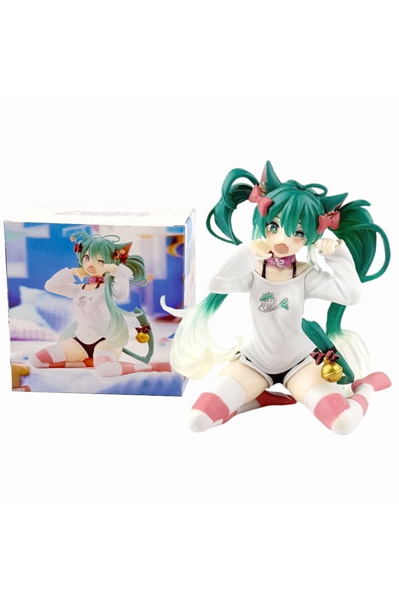 New In Stock Hatsune Miku In A World With Closed Windows Collectible Anime Action Kwaii Miku Figures Model Toys Christmas Gifts