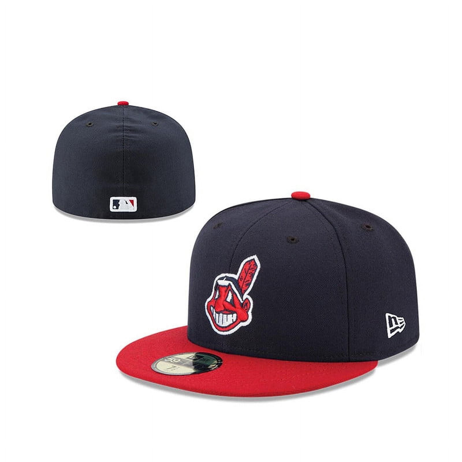 New Indians Classical 59FIFTY 5950 Fitted Baseball Cap Unisex black/red ...