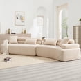 thumbnail image 1 of Modern Minimalist Boucle Fabric 3-Seater Sofa 220cm with High-Density Foam Filling and Removable Cushions, 1 of 26