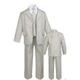 thumbnail image 1 of New Infant, Toddler Boy Formal Party Tuxedo Wedding Suit Taupe  sz: S,M,L,XL-20, 1 of 1