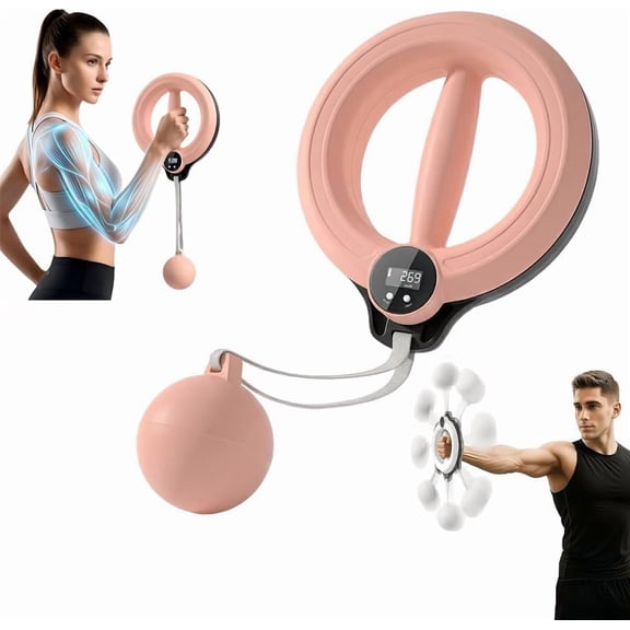 New Infinity Hoop 2.0 for Arms and Shoulder,Exercise Equipment Smart Flabby Arm Exerciser with Digital Tracker, 360° Hand Crank Forearm Workout for Home Workout Gym