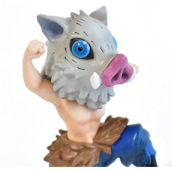 New Inosuke Hashibira, 10cm/3.9inch Mini Cute Inosuke PVC Ornaments