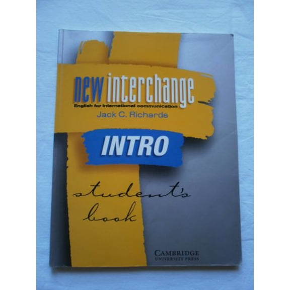 Pre-Owned New Interchange Intro Student's Book: English for International Communication (Paperback) 0521773997 9780521773997