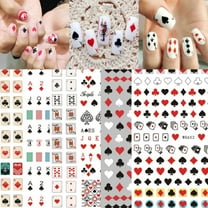 New Internet Celebrity Playing Cards Nail Stickers