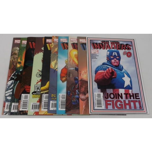 New Invaders #0 & 1-9 VF/NM complete series Human Torch Namor Captain America ; Marvel