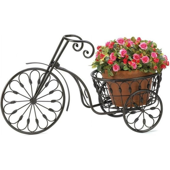 New Iron Bicycle  Flower Stand Pot Home Garden Patio Indoor Outdoor Decor
