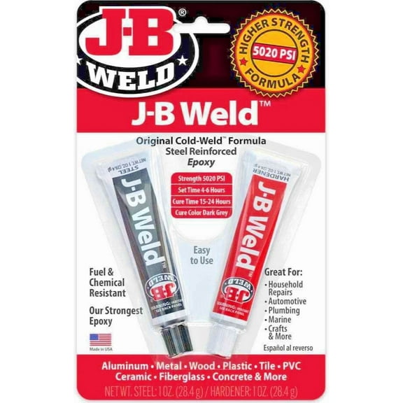 New J-B Weld Kwik Weld, Twin Tube Epoxy, 1 Oz, 8276