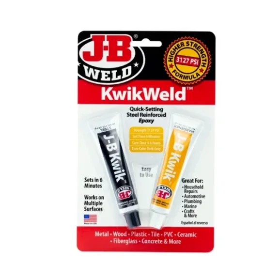 New J-B Weld Kwik Weld, Twin Tube Epoxy, 2 Oz, 8276