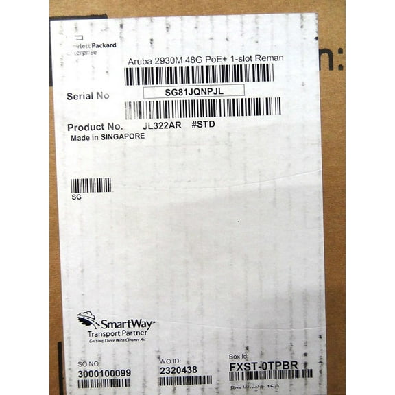 New JL322A HP Aruba 2930M 48G PoE+ 1-slot Switch JL322-61001