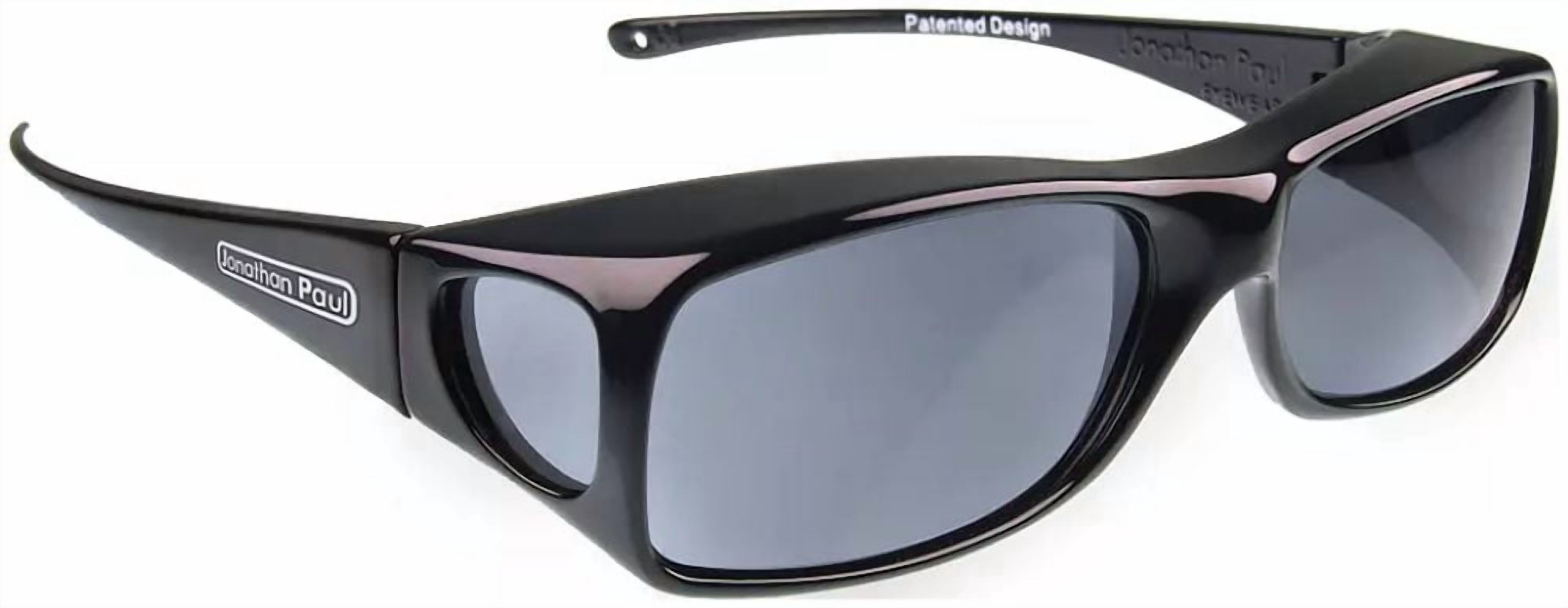 New JONATHAN PAUL Polarized Sunglasses Fit-overs Aria Midnight Black AA001 Large