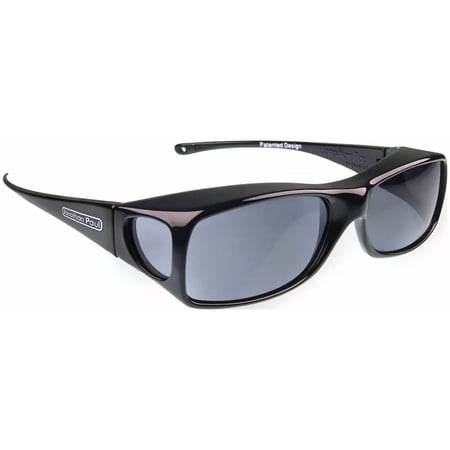 New JONATHAN PAUL Polarized Sunglasses Fit-overs Aria Midnight Black AA001 Large