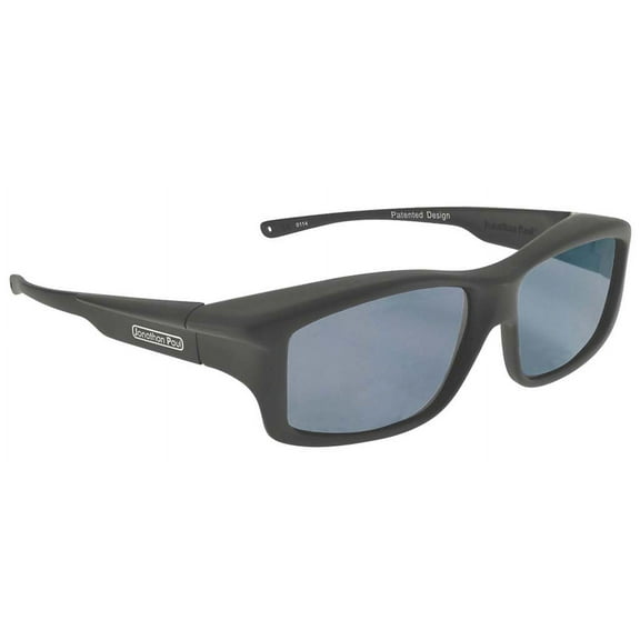 New JONATHAN PAUL Polarized Sunglasses Fitovers Yamba Satin Black Grey YM001 Extra Large