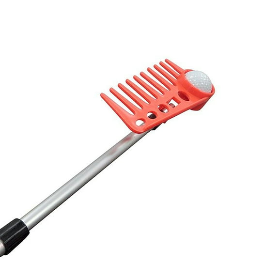 New JP Lann Golf Ball Rake 2 in 1 Combo Retriever Orange - 15'
